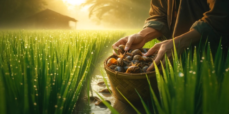 mơ thấy bắt ốc
